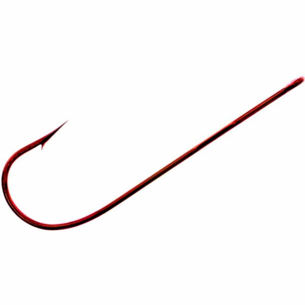 Distraccion Aberdeen Panfish Fishing Hooks in Blood Red Size 2, 50PK DI2977200